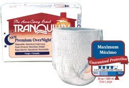 Tranquility Premium OverNight Pull-On Diapers, Medium, 54 Diapers