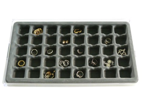 Axis 3321 Stack em Jewelry Organizer Box Large Ring and Earring Tray