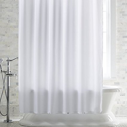 DeLaine's Heavy Duty Peva Shower Curtain Liner – White- Non Toxic and No Odors – 72”x 72”
