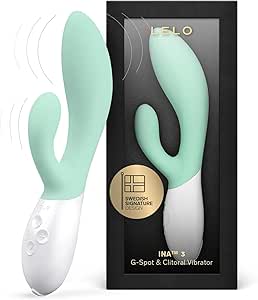 LELO INA 3 G Spot Rabbit Vibrator Clitoral Rabbit Vibrator for Women Rabbit Sex Toy for Women with 10 Vibrating Modes and Waterproof Design, Seaweed