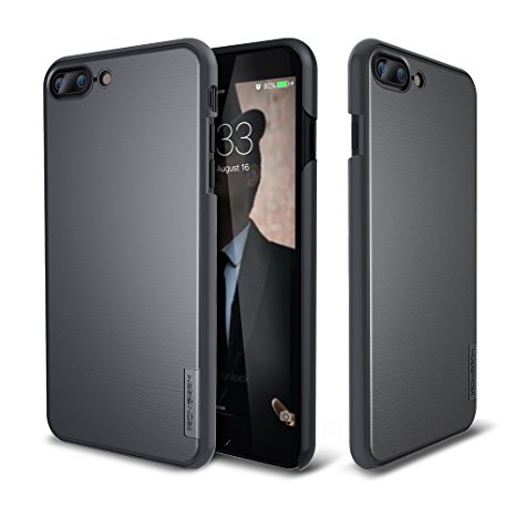 iPhone 7 Plus Case, IRONGRAM [Matte Black Series] Ultra Slim Fit thin Case, Anti Scratch resistant PC case for New iPhone 7 Plus (Space Black)