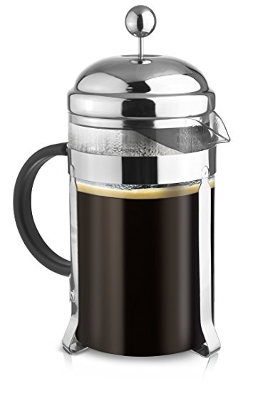 French Press Coffee & Tea Makers 12 Cup (1.5 liter, 51 oz) (Chrome, 1.5L, 51 oz)