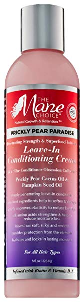 THE MANE CHOICE - Prickly Pear Paradise Deep Penetrating Superfood Infused Leave-In Conditioning Cream (8 Ounces / 236 Milliliters)