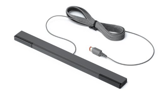 Nintendo Wii Sensor Bar Black Wired Official RVL-014 New