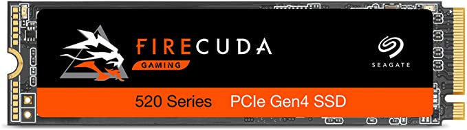 Seagate FireCuda 520 2TB Internal Solid State Drive SSD PCIe Gen4 X4 NVMe 1.3 for Gaming PC Gaming Laptop Desktop (ZP2000GM3A002)