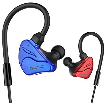 Bluetooth Earbuds, Wireless Headphones, Bluetooth 4.1 Sweatproof Sports Earphones with CVC 6.0 Noise Cancelling and 6 hours Playtime
