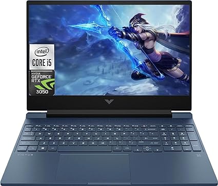 HP - Victus 15.6" Full HD 144Hz Gaming Laptop - Intel Core i5-13420H - 8GB Memory - NVIDIA GeForce RTX 3050-512GB SSD - Performance Blue