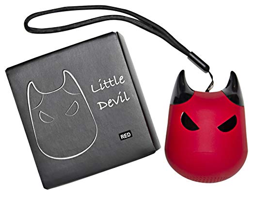 Little Devil - Portable Bluetooth Speaker with Multi Function Button for Selfies (Red)