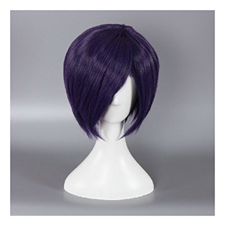 Kadiya Short Purple Synthetic Hair Anime Cosplay Wigs Synthetic Hair