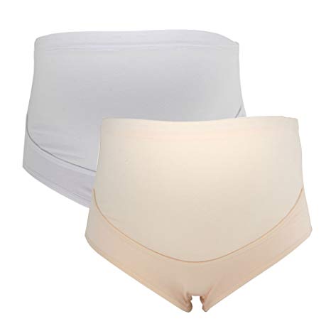 GIFTPOCKET Maternity Non-Trace Underwear Modal Cotton High Waist Belly Support