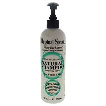 Original Sprout Natural Shampoo. Organic Sulfate Free Shampoo for All Natural Hair Care. 12 oz