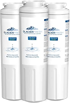 GLACIER FRESH UKF8001 Water Filter Cartridges NSF 42 Certified, Compatible with Maytag UKF8001, KitchenAid 4396395, UKF8001AXX, UKF8001P, Filter 4, EDR4RXD1, 469006, Puriclean II, 3 Pack