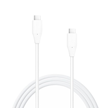 LG USB Cable Type C to Type C Data Charging Cable for Nexus 6P Charger, Nexus 5x Charger, Apple New Macbook , OnePlus 2, Nokia N1, Other Type-C Supported Devices - (WHITE) - (Non-Retail Packaging)