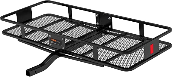 CURT Manufacturing 18152 Basket Trailer Hitch Cargo Carrier, 500 LBS, Capacity, 60-Inch x 24-Inch x 6-Inch, Fits 2-Inch Receiver