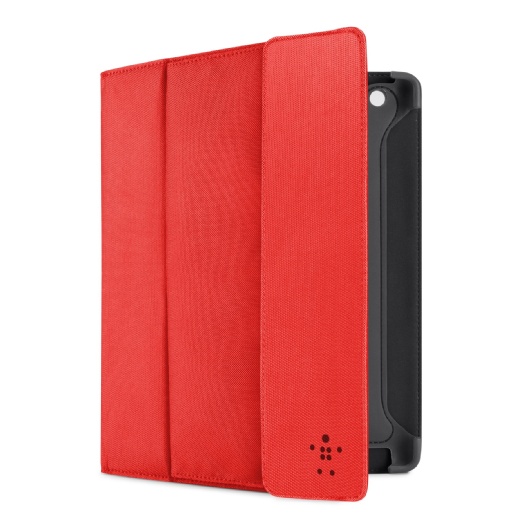 Belkin Storage Folio Case / Cover with Stand for the Apple iPad with Retina Display (4th Generation) & iPad 3 (Red)