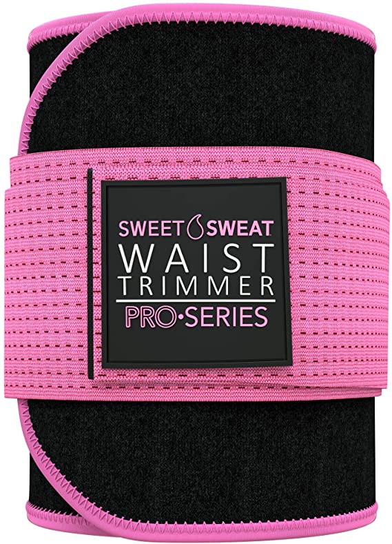 Premium Sweet Sweat Waist Trimmer 'Pro Series' Belt with Adjustable Velcro Straps for Men & Women