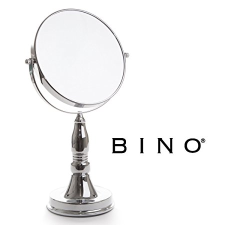 BINO 'The Scholar' 7.5-Inch Double-Sided Mirror with 5x Magnification, Chrome