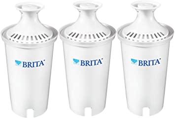 Brita Standard Replacement Filters for Pitchers and Dispensers, 3 Count, White