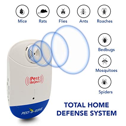 Ultrasonic Pest Repeller - Sonic Mouse and Mosquito Repellent - Natural Rodent and Bug Resistant Electronic Plug In Device for Indoor Home Use| No Sprays, Scents, or Traps (6 PACK)