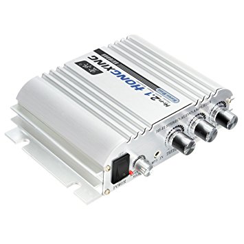 Car Amplifier, ELEGIANT 300W 12V Super Bass Mini Amplifier 2.1-Channel Auto Sound Enlarger Lightweight Hi-Fi CD iPod MP3 MP4 Car Audio Stereo Bass Amplifier