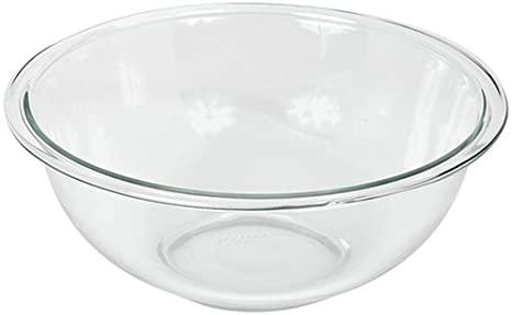 Pyrex Prepware 2-1/2-Quart Rimmed Mixing Bowl, Clear