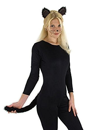Black Cat Ears and Tail Kit by elope
