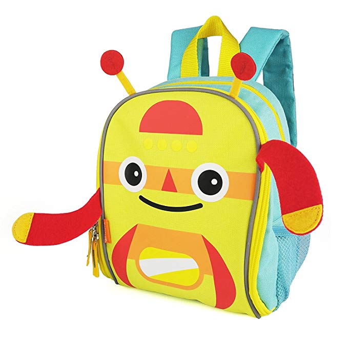 Zebrum Backpack, Colorful Spring/Summer Bag with Reflective Stripe and Mesh Side Pockets
