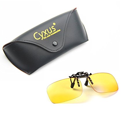 Cyxus Blue Light Filter Glasses. UV Blocking Anti-Eye Strain Clip On Eyeware , Computer/Cell Phone/PC Game/TV Radiation Protection