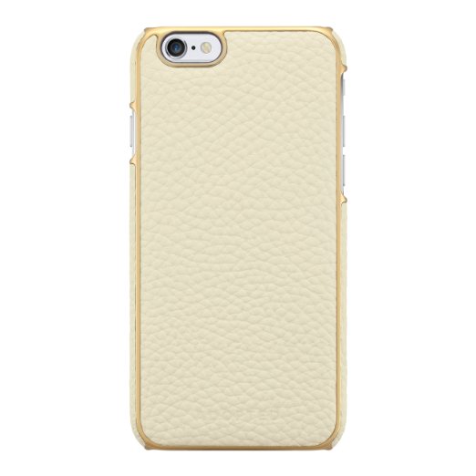 Adopted Leather Wrap Case for Apple iPhone 6/6s, White/Gold