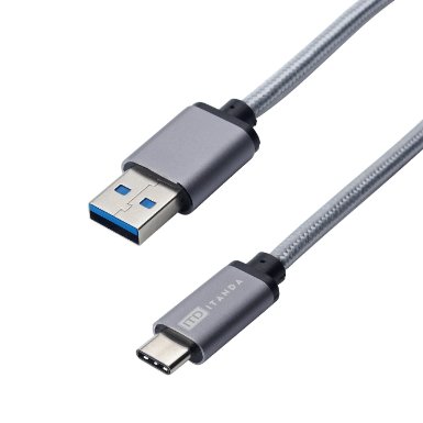 USB Type C, ITANDA 3.3ft / 1M Braided USB-C 3.1 Type-C to USB-A 3.0 Male Charging Data Cable for Nexus 6P, Nexus 5X, OnePlus Two, New Macbook 12 inch, Google ChromeBook Pixel, Nokia N1, Pixel C