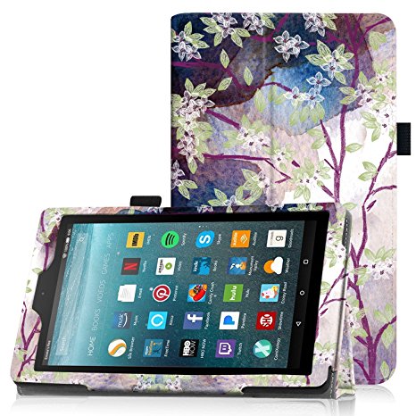 Famavala Folio Case Cover For 7-Inch Fire 7 Tablet [5th Generation 2015 / 7th Generation 2017] (LoveTree)