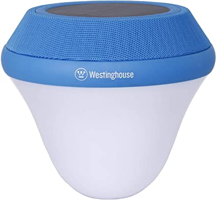 Westinghouse Solar Pool LED Light with Bluetooth 5W Speaker, Portable, Color Changing, Wireless Bluetooth Light, Linkable for Swimming Pool, Lake, Spa, Party