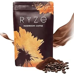 Generic Ryze Organic Mushroom Coffee, Medium Roast, 6.5oz (185g), 30 Days Supply,