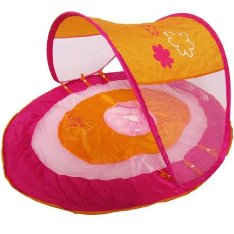 Swimways Baby Spring Float Sun Canopy - Pink Butterfly
