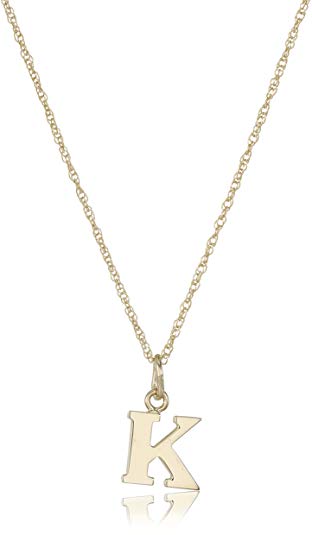 14k Gold-Filled Letter Charm Pendant Necklace