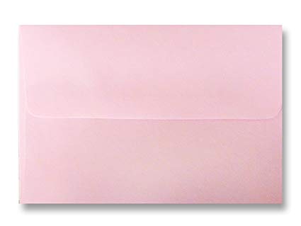 Pink Pastel 25 Boxed A7 5-1/4" x 7-1/4" Envelopes for 5" x 7" Invitations Announcements, Weddings Showers, Greeting Cards from The Envelope Gallery
