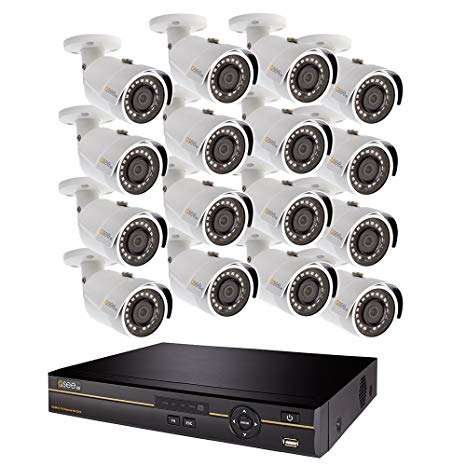 Q-See QC9616-16DX-2 | Surveillance System with 16 Channel HD Analog DVR with 2TB Hard Drive | Includes 16 4MP Security Cameras | Compatible with 4K TV | Weather Resistant | Night Vision