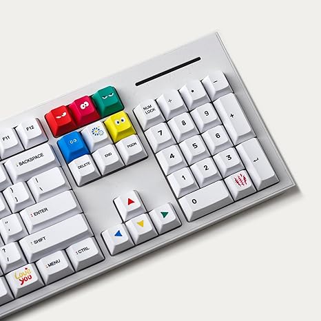 YMDK Cherry Profile 131 Wukds Mood Dye Sub Thick PBT KEYCAP for MX Mechanical Keyboard 61 68 84 87 96 104 108