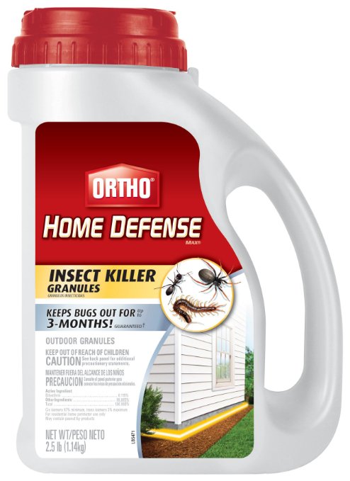 Ortho Home Defense MAX Insect Killer Granules, 2.5-Pound (Ant, Spider, and Centipede Killer)