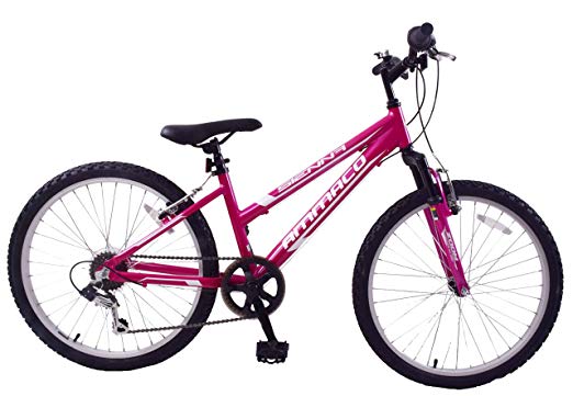 Sienna 20" Wheel Girls MTB Bike Front Suspension 6 Speed Lightweight Pink Age 7
