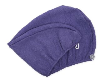 AQUIS Patented Size Lisse Hair Turbans - Purple