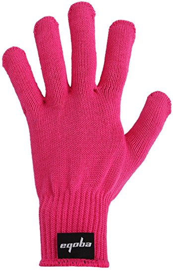 Eqoba Heat Resistant Flat Iron Glove, Professional Anti-Burn Protection Pink Glove