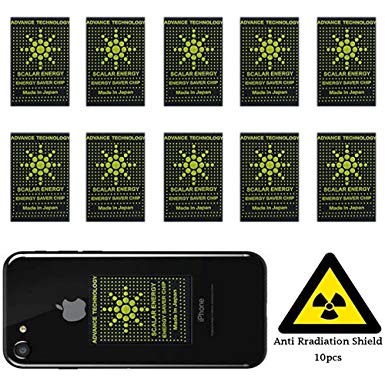 Anti Radiation Shield ，EMF Protection Sticker EMR Blocker Device For All EMF Devices-WiFi,iPhone, iPad, Laptop -EMF Neutralizer(10pcs)