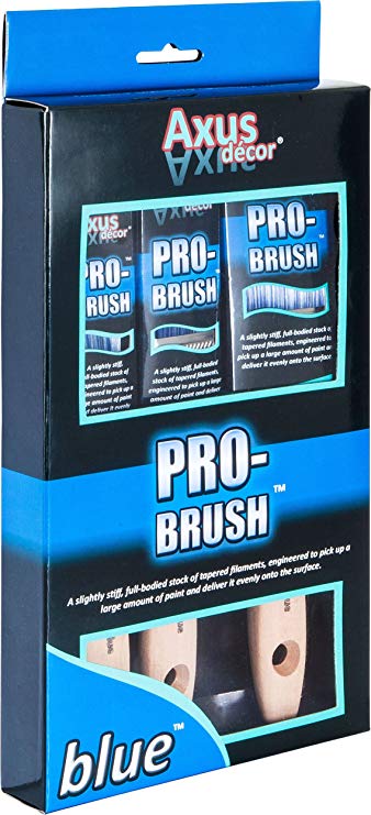 Axus decor Blue Pro-Brush 3 Piece Set