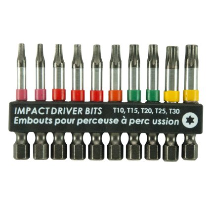 Exchange-a-Blade 98097 Assorted Torx Screwdriver Bit Set for  Drivers 2-Inch  Length Color Coded