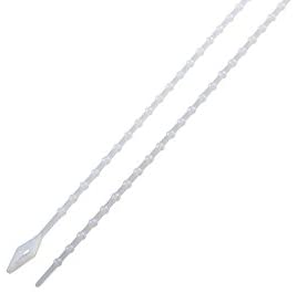 South Main Hardware 888070 8-in Beaded, 100-Pack, 18-lb, Natural, Speciality Cable Tie, 8", 100 Piece