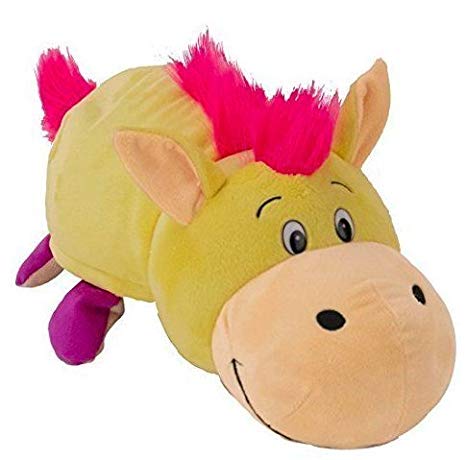 FlipaZoo 2-in-1 Bunny to Yellow Horse Plush Toy by Jay at Play (16 Inch)