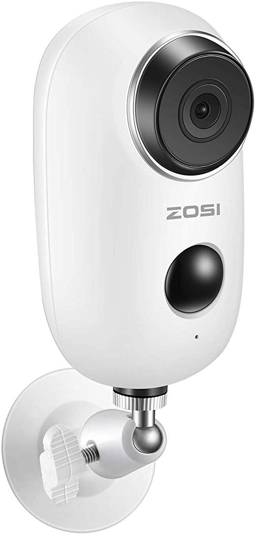 ZOSI 1080P HD Rechargeable Battery Powered Security Camera 100% Wire Free Home Surveillance IP Camera with PIR Motion Detection, Night Vision, Indoor/Outdoor, Two Way Audio for Baby/Pet Monitor