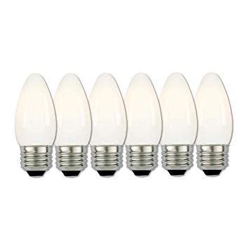 Westinghouse Lighting 5020020 60-Watt Equivalent B11 Dimmable Soft White Filament LED Light Bulb with Medium Base (6 Pack)