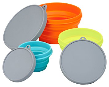 LevelOne Collapsible Camping Kitchen Travel Bowl (Set of 3)